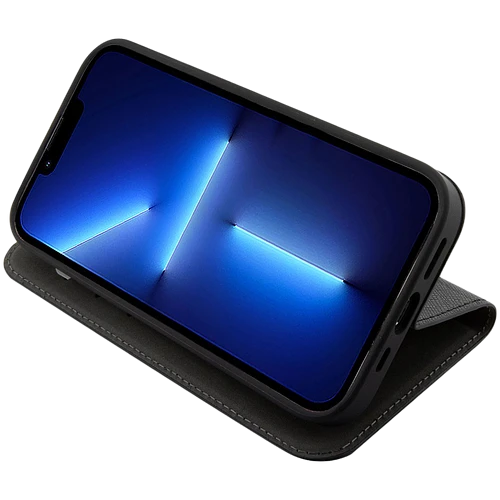 Lagerfeld для iPhone 13 Pro чехол PU Saffiano NFT Karl & Choupette Booktype Black