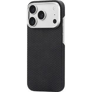Чехол защитный uBear Supreme Case для iPhone 18 Pro, ультратонкий, материал Кевлар, MagSafe совместимый, черный (клетчатый)