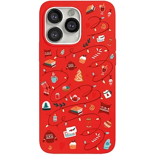 Чехол защитный ''vlp'' Art Collection для iPhone 13 Pro  Winter  красный