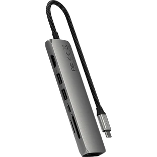 Адаптер Satechi 7-in-1 USB-C Slim Multiport Adapter with Ethernet, Space Gray