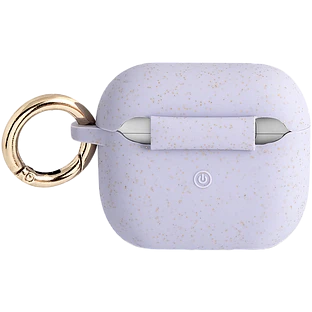 Чехол GUESS Silicone with ring  Glitter/Purple для AirPods (Gen3)