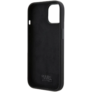 Lagerfeld для iPhone 15 чехол Liquid Silicone NFT Karl & Choupette heads Hard Black Lagerfeld для iPhone 15 чехол Liquid Silicone NFT Karl & Choupette heads Hard Black