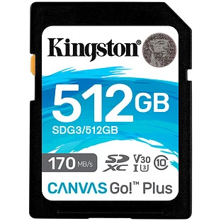 Карта памяти KINGSTON 512GB Canvas Go! Plus SD