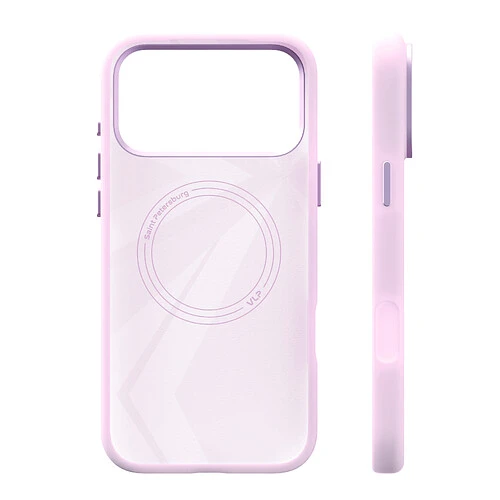 Чехол защитный VLP Aster Pro Case с MagSafe для iPhone 17 Pro Max, розовый Чехол защитный VLP Aster Pro Case с MagSafe для iPhone 17 Pro Max, розовый