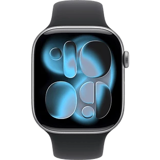 Apple Watch Series 11, GPS, 42mm, Space Grey Aluminium Case with Black Sport Band - S/M