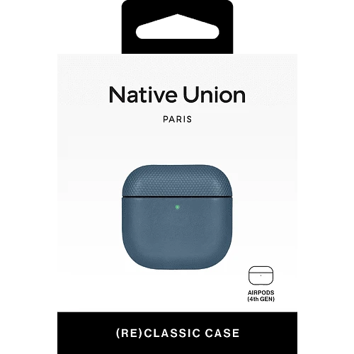 (RE)CLASSIC CASE, чехол защитный NATIVE UNION для AirPods 4, цвет: синий
