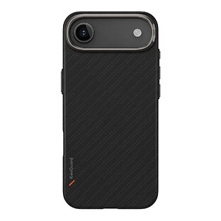 Чехол Uniq для iPhone Air KEVA EDGE Full Kevlar Carbon Black (MagSafe)