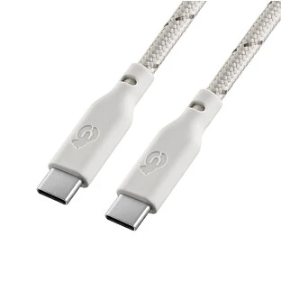 Зарядный кабель uBear Trend, USB-C|USB-С, 60Вт, 1,2м, Облачный серый