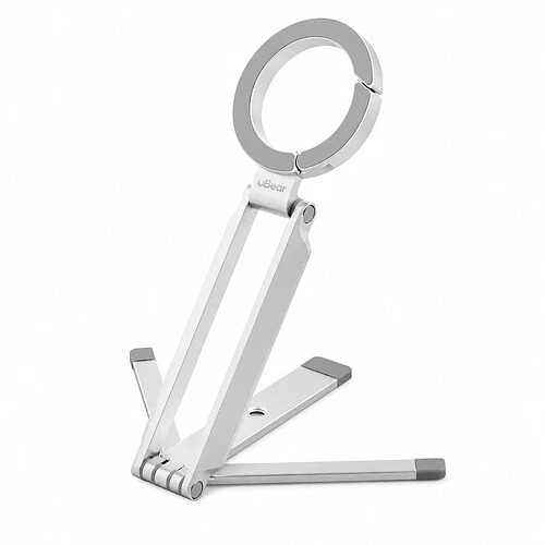 Магнитный держатель uBear Angle, совместимый с MagSafe, серебристый