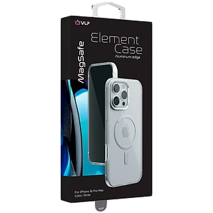 Чехол защитный "vlp" Element Case для iPhone 16 ProMax, серебристый Чехол защитный "vlp" Element Case для iPhone 16 ProMax, серебристый