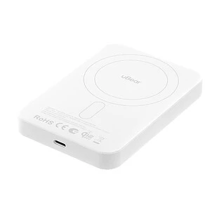 Внешний аккумулятор uBear Strike Power bank 10 000 mAh, PD30W, Qi2.2, белый