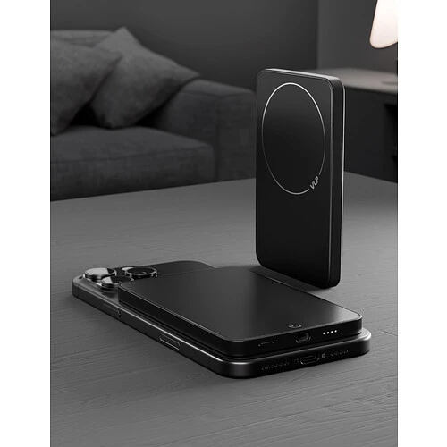 Аккумулятор внешний VLP Diamond Energy MagSafe, Qi2, 5000 mAh, USB-C, черный титан Аккумулятор внешний VLP Diamond Energy MagSafe, Qi2, 5000 mAh, USB-C, черный титан