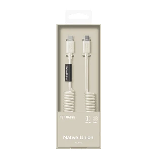 Кабель Native Union POP CABLE, кабель зарядный USB-C/USB-C, 60W, длина 1,2 м., цвет: песчаник