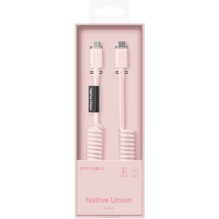 Кабель Native Union POP CABLE, кабель зарядный USB-C/USB-C, 60W, длина 1,2 м., цвет: розовый