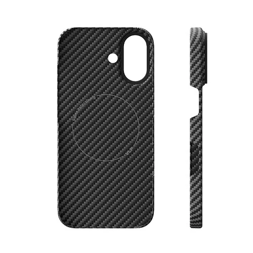 Чехол защитный VLP Kevlar Case с MagSafe для iPhone 17, черный Чехол защитный VLP Kevlar Case с MagSafe для iPhone 17, черный