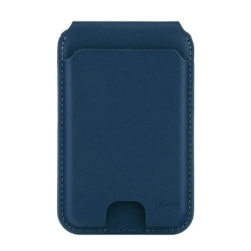 Магнитный кардхолдер uBear Fold, эко-кожа, темно-синий