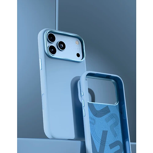 Чехол защитный VLP Aster Pro Case с MagSafe для iPhone 18 Pro Max, голубой