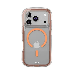 Чехол защитный VLP Bubble Case с MagSafe для iPhone 17 Pro, оранжевый