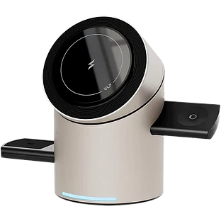 Беспроводное зарядное устройство VLP Tower Power 3 in 1 для Apple, натуральный титан