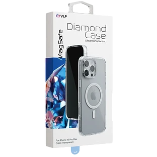 Чехол защитный VLP Diamond Case с MagSafe для iPhone 16 Pro Max, прозрачный Чехол защитный VLP Diamond Case с MagSafe для iPhone 16 Pro Max, прозрачный