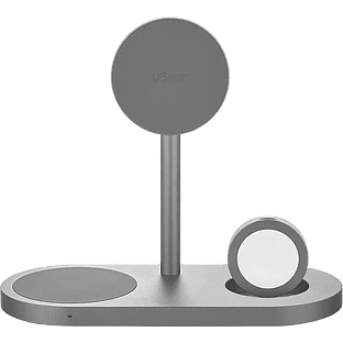 Беспроводное зарядное устройство uBear Stage Ultra, 3-в-1, с поддержкой MagSafe, Qi2