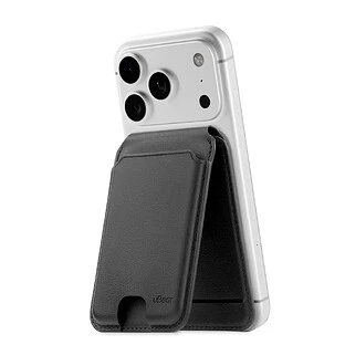 Магнитный кардхолдер uBear Fold, эко-кожа, черный