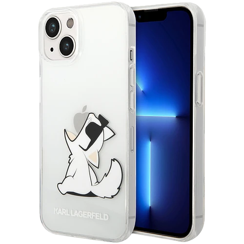 Lagerfeld для iPhone 14 чехол PC/TPU Choupette Fun Hard Transparent Lagerfeld для iPhone 14 чехол PC/TPU Choupette Fun Hard Transparent