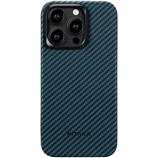 Чехол PITAKA MagEZ Case 4 с MagSafe Black/Blue Twill для iPhone 15 Pro