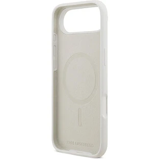 Чехол KARL LAGERFELD для iPhone Air Liquid Silicone Sketch Karl & Choupette Hard White (MagSafe)