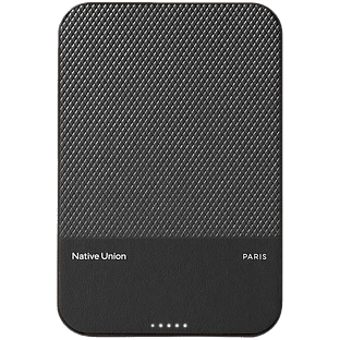 Внешний аккумулятор NATIVE UNION (Re) Classic Power Bank Magnetic Qi2, 5000mAh, цвет: черный