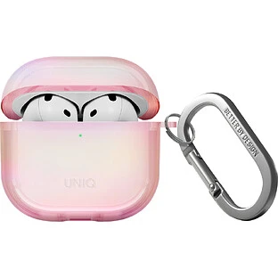 Чехол Uniq для Airpods 4/5 чехол Iridescia (holographic) Pink Prism