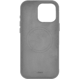Чехол защитный uBear Capital Case для iPhone 16 Pro Max, натуральная кожа, MagSafe совместимый, серый