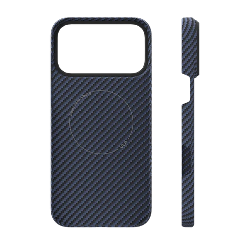 Чехол защитный VLP Kevlar Case с MagSafe для iPhone 17 Pro Max, синий Чехол защитный VLP Kevlar Case с MagSafe для iPhone 17 Pro Max, синий