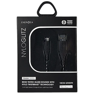 ENERGEA Кабель-переходник с USB на Lightning NyloGlitz