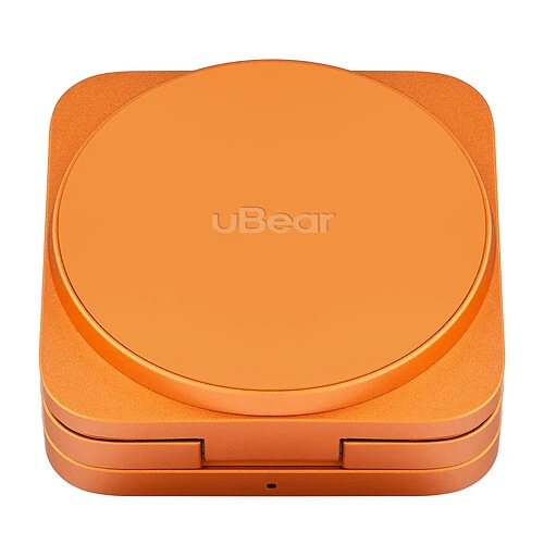 Беспроводное зарядное устройство uBear Balance Slim, 3-в-1, с поддержкой MagSafe, Qi2.2, цвет: космический оранжевый