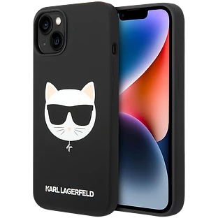 Lagerfeld для iPhone 14 чехол Liquid silicone Choupette Hard Black (MagSafe) Lagerfeld для iPhone 14 чехол Liquid silicone Choupette Hard Black (MagSafe)