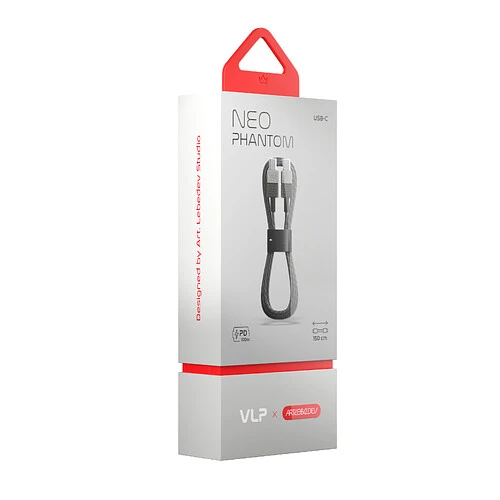 Дата-кабель VLP NEO Phantom Edition USB-C - USB-C, 100Вт, 1.5м
