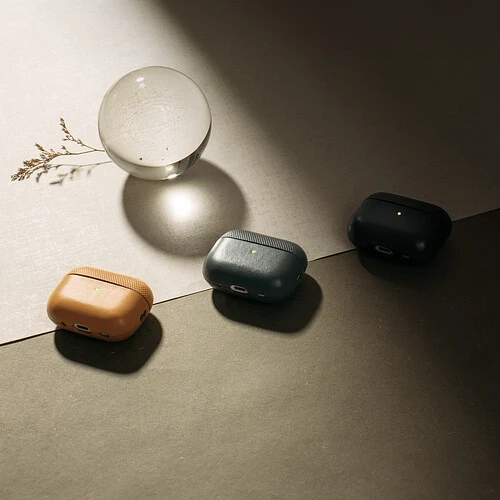 (RE)Classic CASE чехол защитный для AIRPODS PRO 2 кожанный, цвет: зелёный