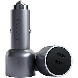 Автомобильное зарядное устройство Satechi 40W Dual USB-C PD Car Charger Автомобильное зарядное устройство Satechi 40W Dual USB-C PD Car Charger