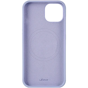 Чехол защитный uBear Touch Mag Case  iPhone 15  MagSafe  силикон  лавандовый
