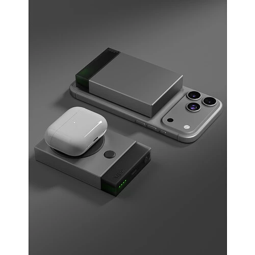 Аккумулятор внешний VLP NEO Phantom Edition MagSafe, Qi2.2, 10000 mAh SSB, 3A, USB-C