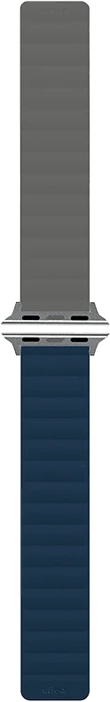 Ремешок uBear Mode для Apple Watch M/L (42, 44, 45, 49 мм), силиконовый, синий/серый