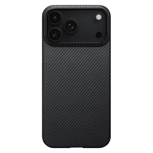 Чехол для телефона Pitaka Ultra-Slim для iPhone 17 Pro (600D Black/Grey Twill)