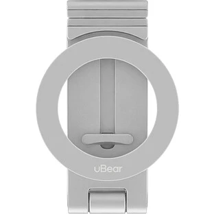 Магнитный держатель uBear Lock, совместимый с MagSafe, серебристый