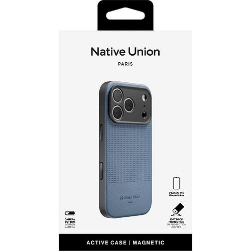 Чехол защитный NATIVE UNION ACTIVE CASE FOR IPHONE 18 PRO NAVY, для iPhone 18 PRO, цвет: синий
