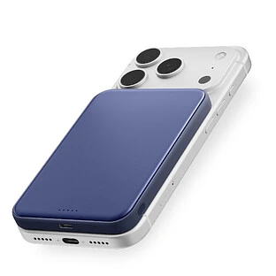 Внешний аккумулятор uBear Strike Power bank 5 000 mAh, PD30W, Qi2.2, синий