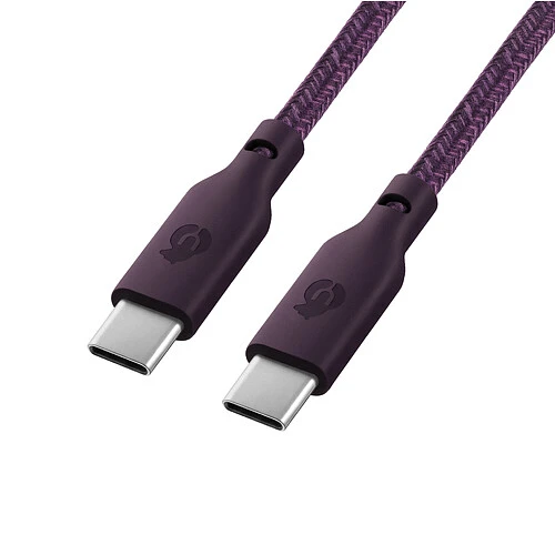 Зарядный кабель uBear Trend, USB-C|USB-С, 60Вт, 1,2м, Бургунди