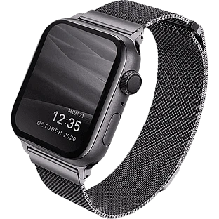 Ремешок Uniq для Apple Watch 45/44/42 mm Dante Strap Mesh Steel Graphite