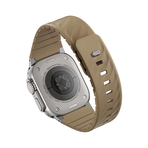 Ремешок Uniq для Apple Watch 49-40 mm FLUO Silicone Rubber Soft Sand