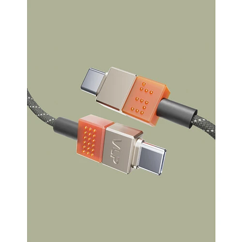 Дата-кабель VLP NEO USB-C - USB-C, 100Вт, 1.5м, Amber Gray